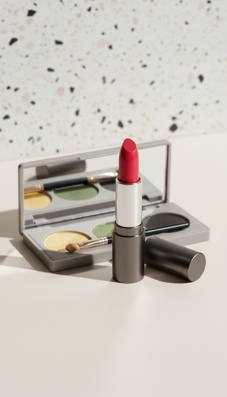 Vivid lip color stick with satin finish