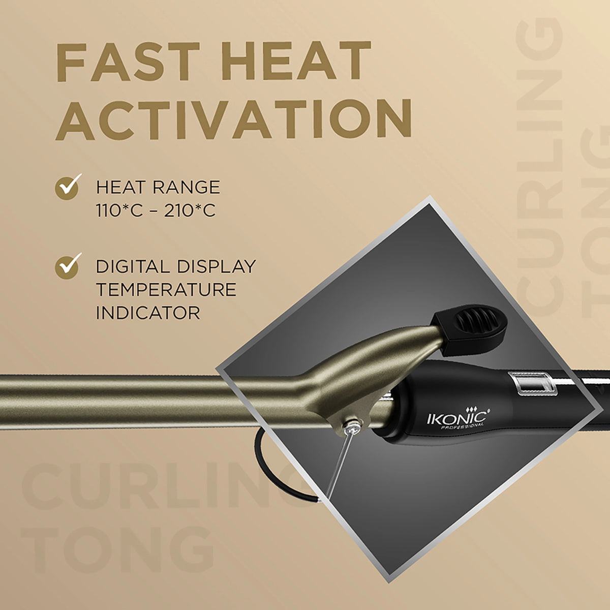 IK- CT-19 CURLING TONG