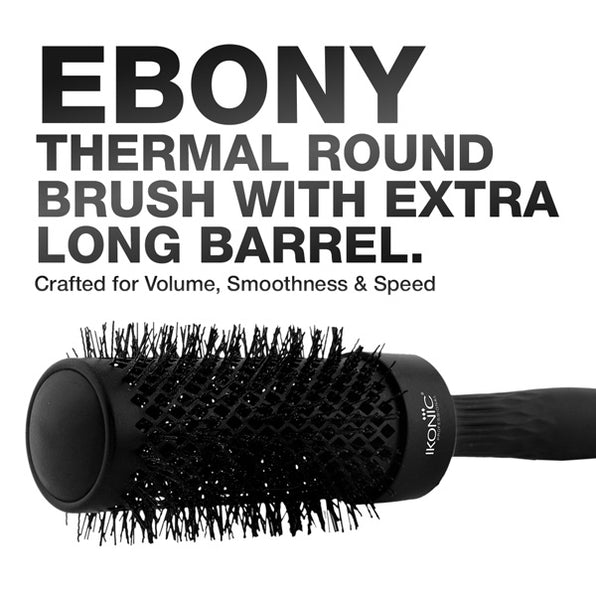 IKONIC - TRB - BLACK  ROUND BRUSH