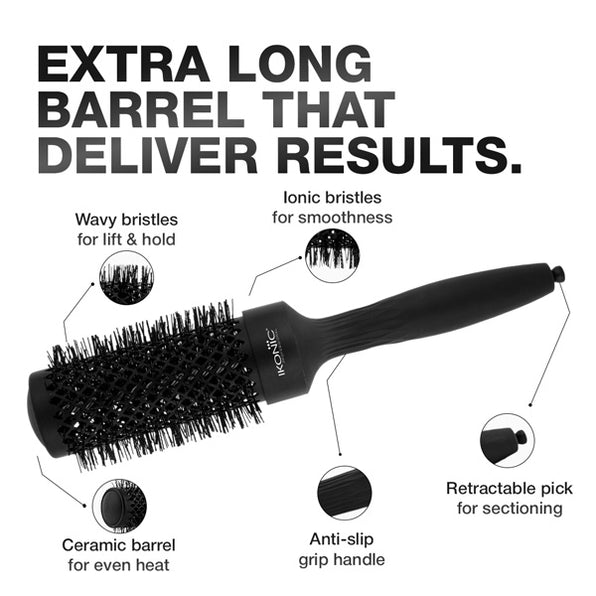 IKONIC - TRB - BLACK  ROUND BRUSH