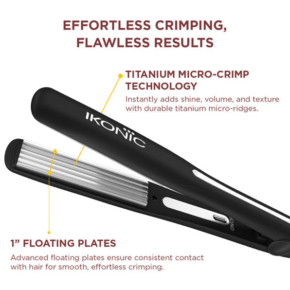 IKONIC - HAIR CRIMPER - SLIM TITANIUM CRIMPER 2.0