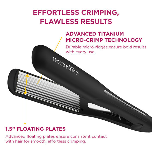 IKONIC - HAIR CRIMPER - PRO TITANIUM CRIMPER (BLACK)