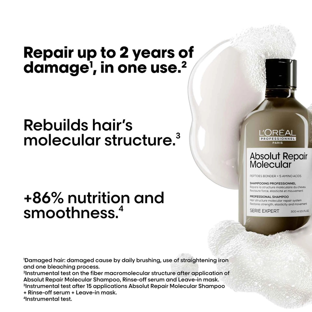 LOREAL - ABSOLUT REPAIR MOLE SHAMPOO - 300 ML