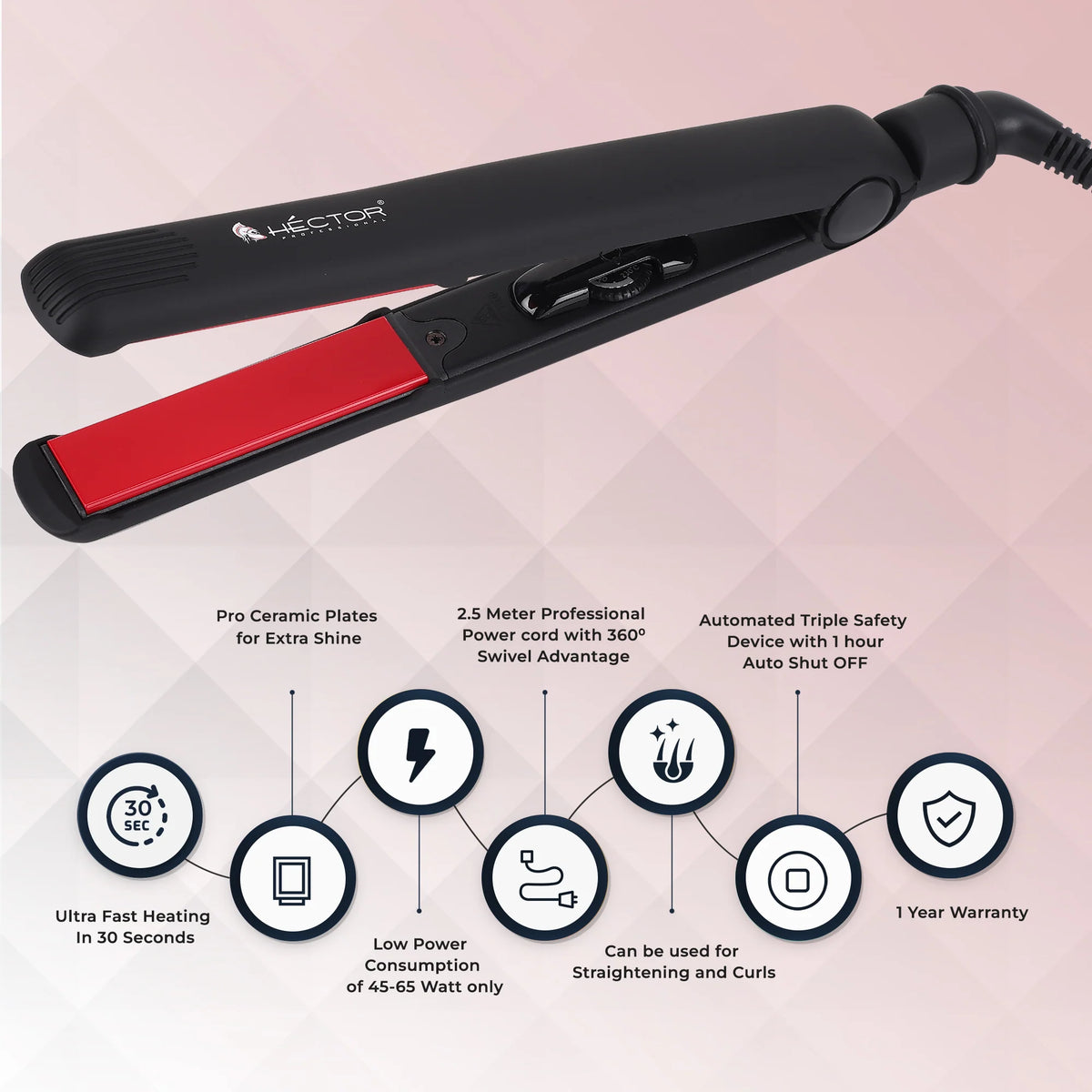HEC HAIR STRAIGHTNER HT -HS 03