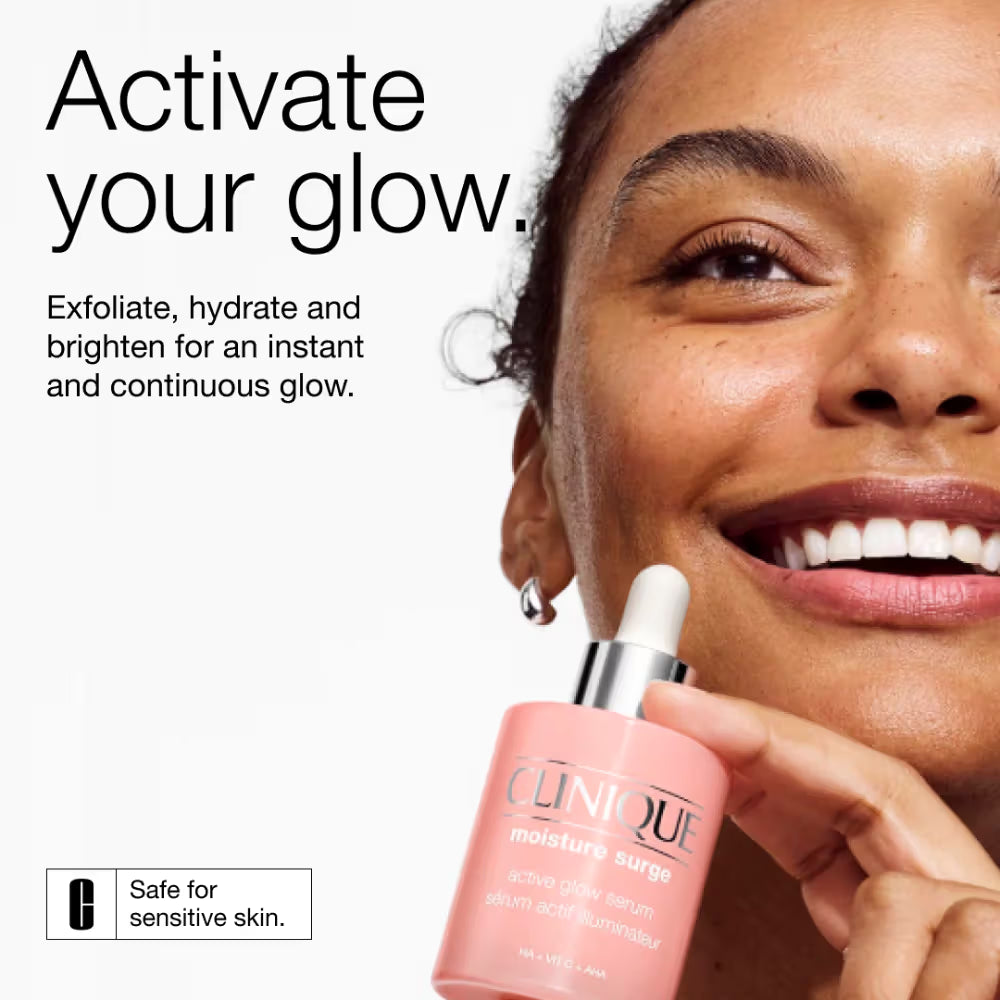 CLINIQUE -  ACTIVE GLOW SERUM - MOISTURE SURGE - 50 ML