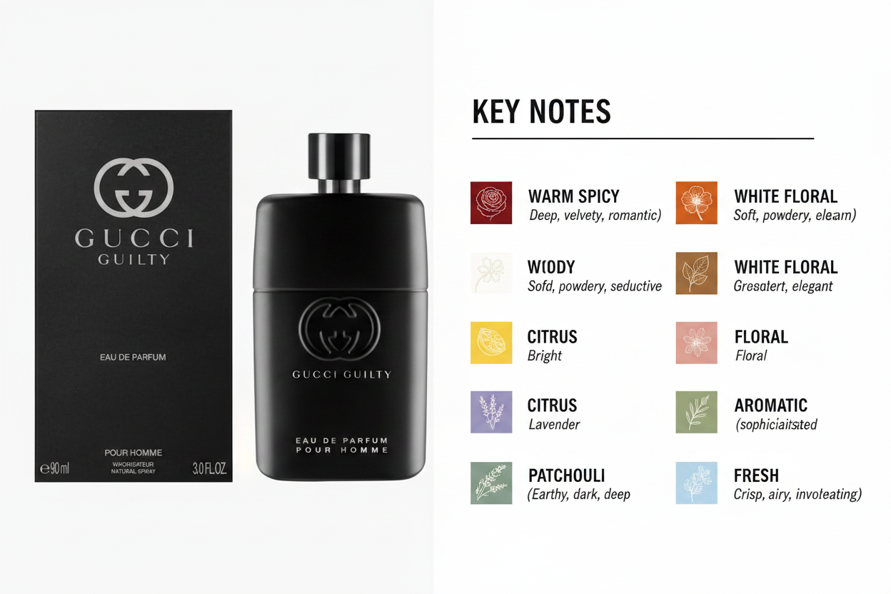 GUCCI GUILTY - POUR HOMME - EAU DE PARFUM - 90 ML