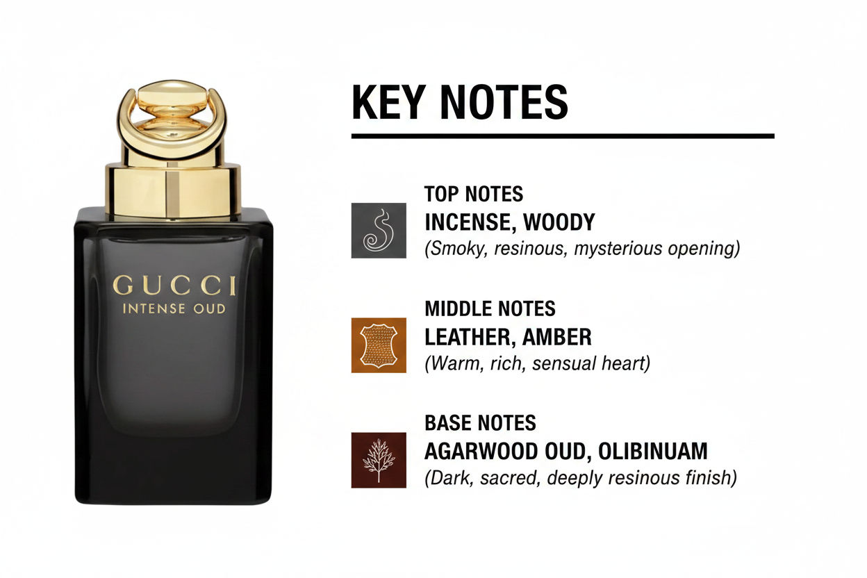 GUCCI INTENSE OUD -  EAU DE PARFUM -  90 ML