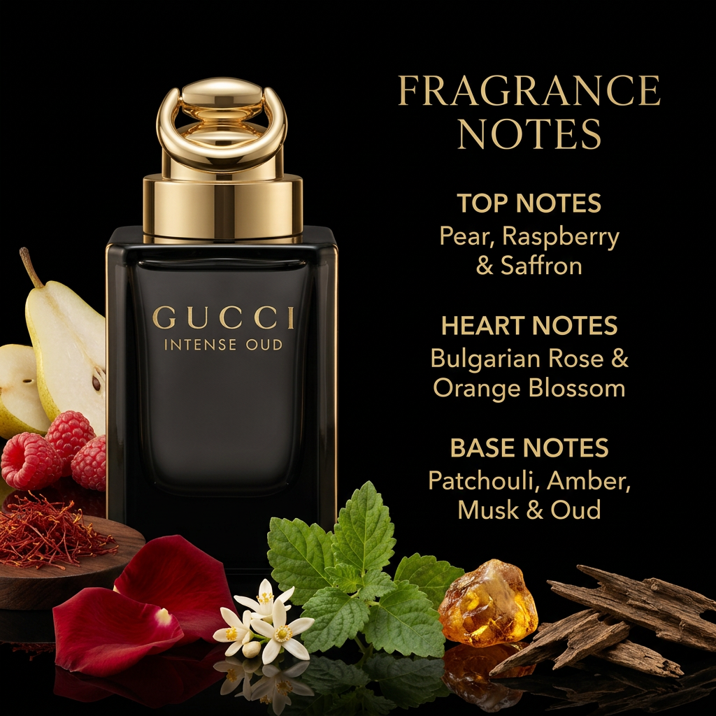Gucci Intense Oud photo with fragrance notes