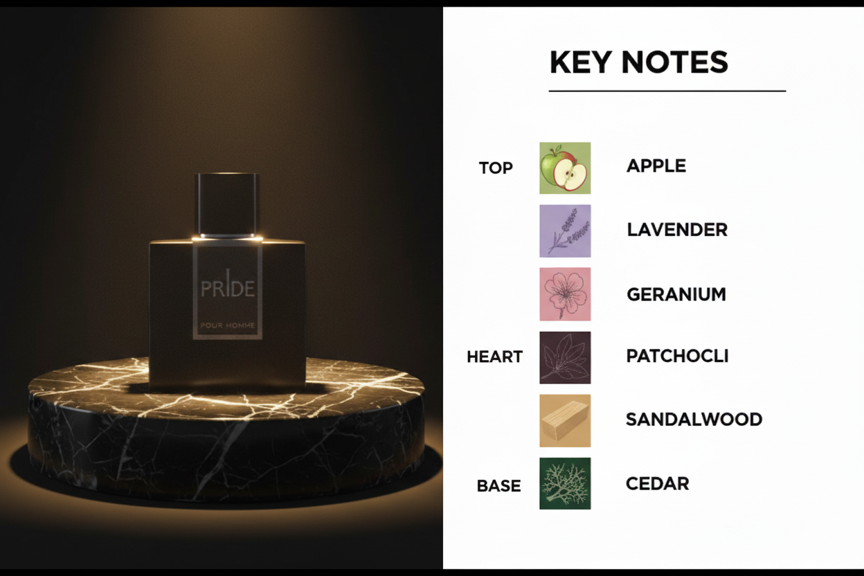 Pride Pour Homme Key Notes