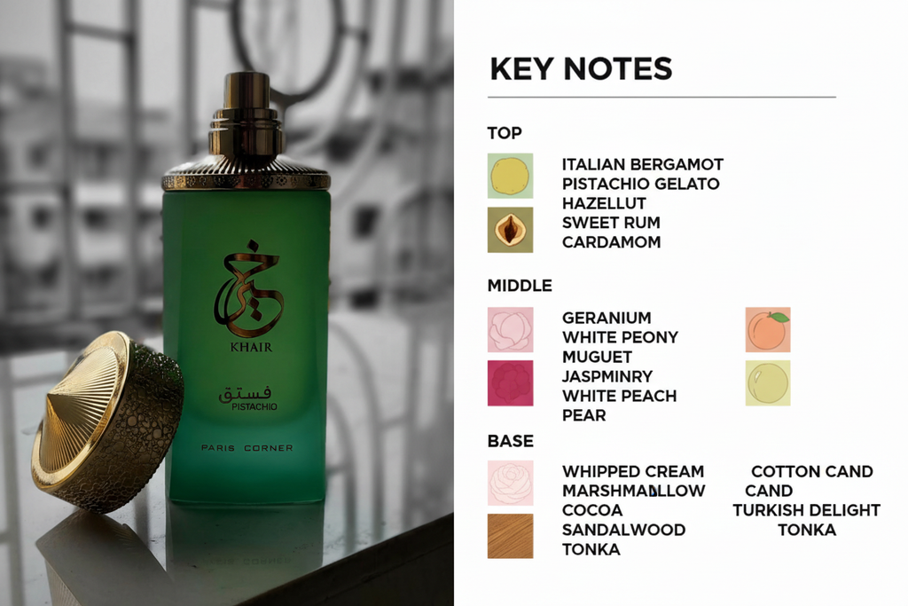 Paris Corner Khair Pistachio Key Notes