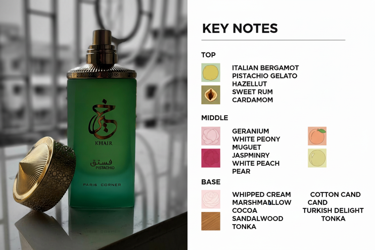 Paris Corner Khair Pistachio Key Notes